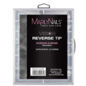 Reverse tip – Russian almond | Újrahasználható tip akrilzseléhez