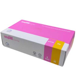 Nitril vizsgáló- és védőkesztyű – pedikűrös használatra "M" méret